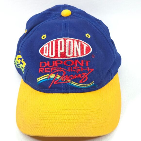 Vintage Jeff Gordon Dupont Refinish Racing Embroidered Snapback Hat NASCAR Chase - Picture 8 of 16